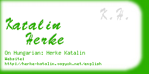 katalin herke business card